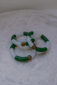  Armband Rosie groen/wit