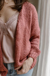 Strickjacke Suus Himbeere